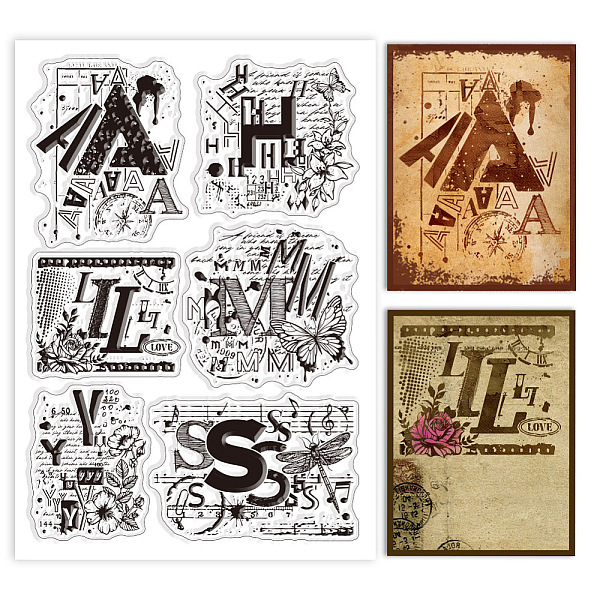 

PandaHall Custom PVC Plastic Clear Stamps, for DIY Scrapbooking, Photo Album Decorative, Cards Making, Letter, 160x110x3mm Plastic Letter...