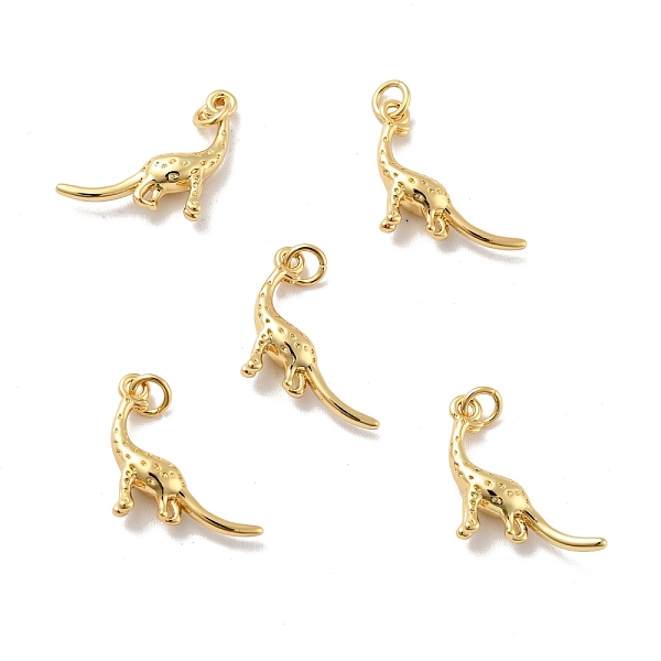 

PandaHall Dinosaur Brass Pendants, with Jump Rings, Cadmium Free & Nickel Free & Lead Free, Real 18K Gold Plated, 13.5x17x4mm, Hole: 2.8mm...
