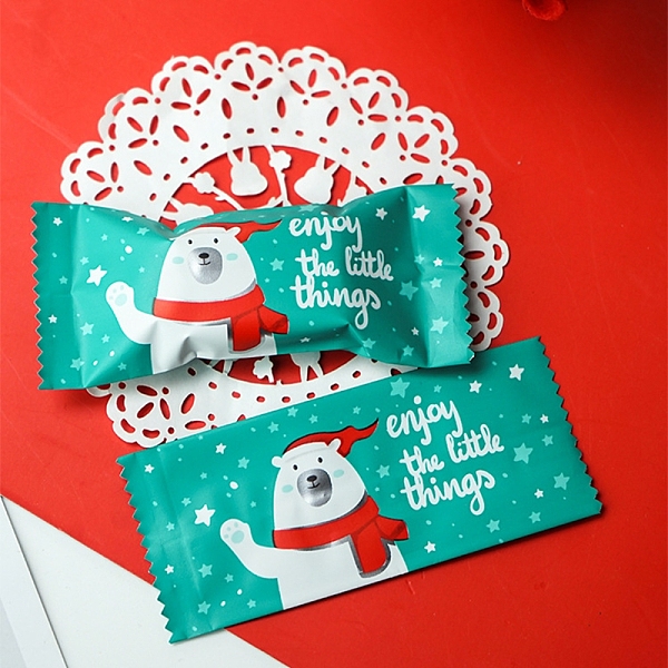 

PandaHall Christmas Theme Plastic Heat Seal Candy Packing Bags, Bakeware Accessoires, Snowman Pattern, Green, 95x40mm, 100pcs/bag Plastic...