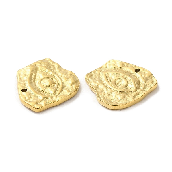 

PandaHall 201 Stainless Steel Pendants, Textured, Nuggets with Eye Charm, Real 18K Gold Plated, 16x15.5x2mm, Hole: 1mm 201 Stainless Steel...