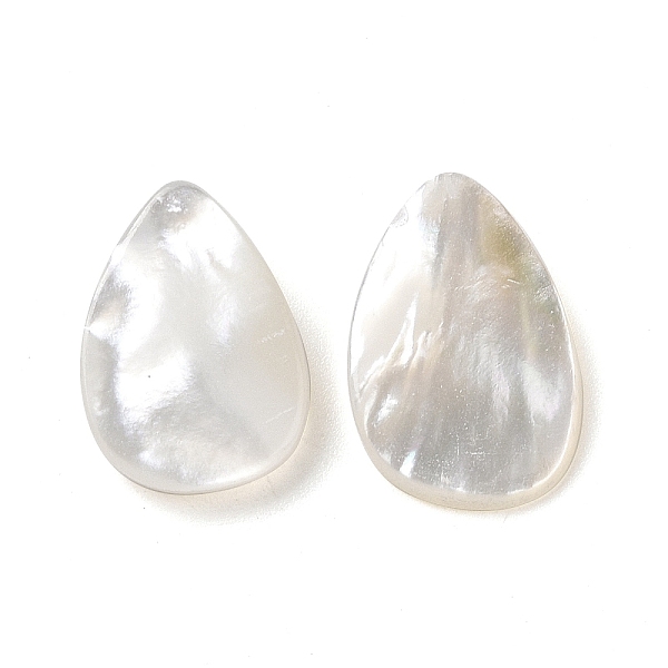 

PandaHall Natural White Shell Beads, Teardrop, Seashell Color, 13~14.5x9.5~10x2~3.5mm, Hole: 0.7mm White Shell Teardrop