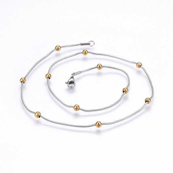304 Stainless Steel Snake Chain Necklaces
