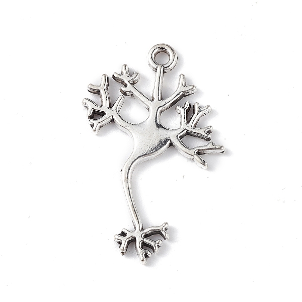 

PandaHall Tibetan Style Alloy Pendants, Brain Neuron Charm, Antique Silver, 33x21.5x2mm, Hole: 1.8mm Alloy Others