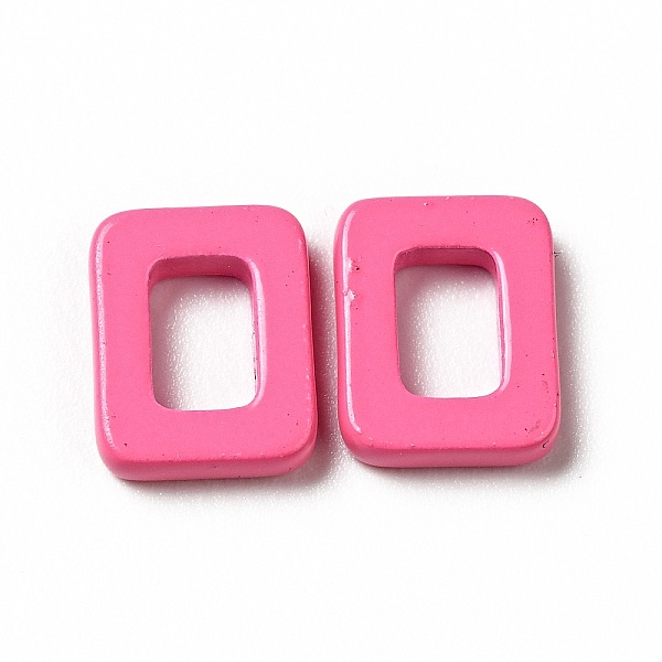 

PandaHall Spray Painted 201 Stainless Steel Linking Rings, Rectangle, Hot Pink, 9.5x7.5x2mm, Inner Diameter: 4x5.5mm 201 Stainless Steel...
