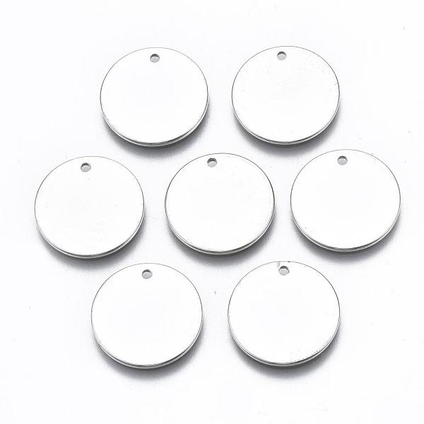 

PandaHall Brass Pendant, Long-Lasting Plated, Stamping Blank Tag, Nickel Free, Flat Round, Silver Color Plated, 16x1mm, Hole: 1.5mm Brass...