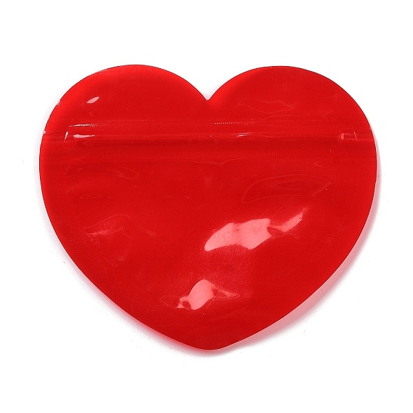 

PandaHall Heart Plastic Yin-Yang Zip Lock Bags, Resealable Packaging Bags, Self Seal Bag, Red, 8.7x10x0.02cm Plastic Heart Red