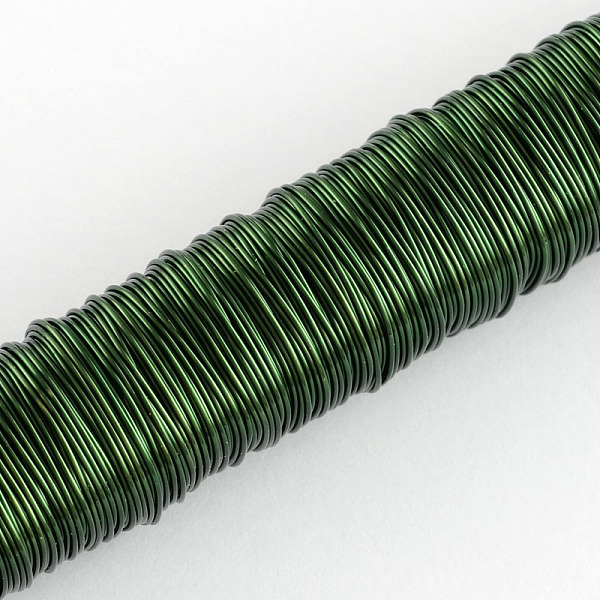 

PandaHall Round Iron Wire, Sea Green, 24 Gauge, 0.5mm, about 164.04 Feet(50m)/roll, 10 rolls/set Iron Round Green