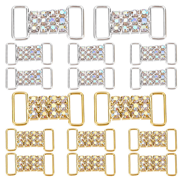 

PandaHall AHANDMAKER 16 Pcs Rhinestone Shoelace Charms, Bling Shoelace Buckles Crystal Shoe Decorations Charms Sneakers Shoe Lace Tag Charms..., Clear