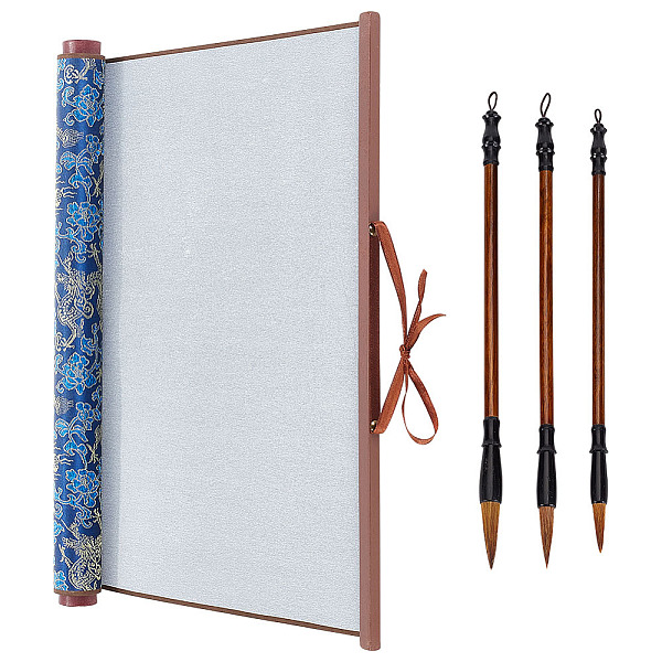 

PandaHall Chinese Calligraphy Brushes Pen, with Chinese Calligraphy Brush Water Writing Magic Cloth, Reusable Chinese Calligraphy Practice..., Multicolor