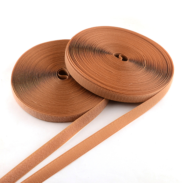 

PandaHall Adhesive Hook and Loop Tapes, Magic Taps with 50% Nylon and 50% Polyester, Sienna, 25mm Nylon Brown