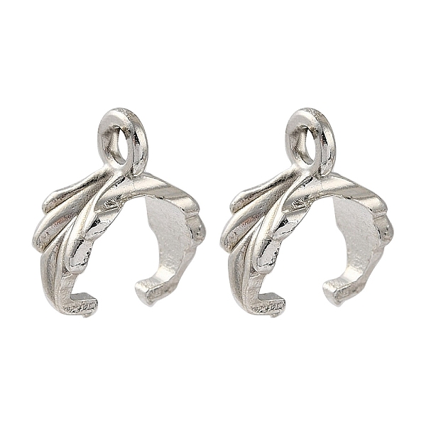 

PandaHall Alloy Ice Pick Pinch Bails, Platinum, 11x4.5mm, Hole: 1.6mm, Pin: 1mm Alloy