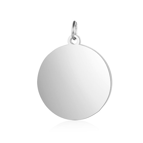 

PandaHall 304 Stainless Steel Pendants, Flat Round, Stamping Blank Tag, Stainless Steel Color, 22.5x20x1.5mm, Hole: 3.5mm 304 Stainless...