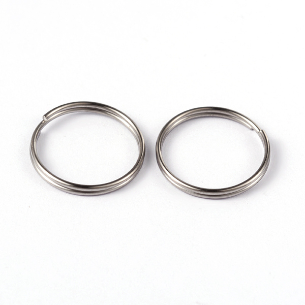 

PandaHall 304 Stainless Steel Split Rings, Double Loops Jump Rings, Stainless Steel Color, 15x1.8mm 304 Stainless Steel Ring
