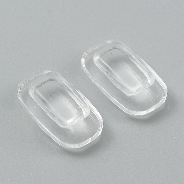 

PandaHall Silicone Eyeglass Nose Pads, Oval, for Glasses Accessories, Clear, 10x6x3.5mm, 2Pcs/set Silicone Clear