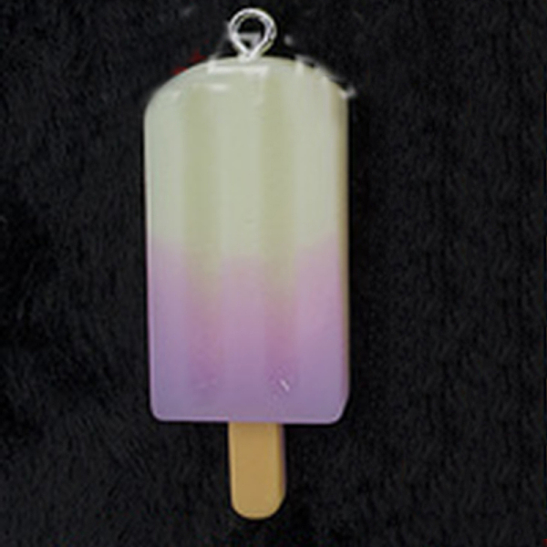 Resin Pendants with Platinum Tone Iron Accessories