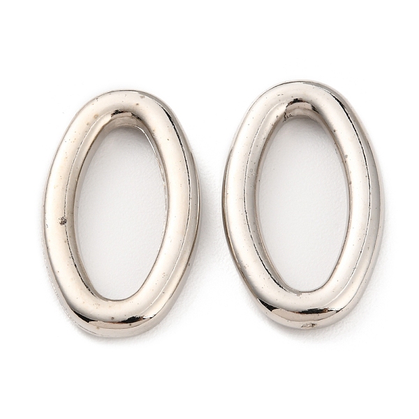 

PandaHall CCB Plastic Linking Rings, Oval, Platinum, 27.5x16.5x3.5mm, Inner Diameter: 19.5x8.5mm Plastic Oval