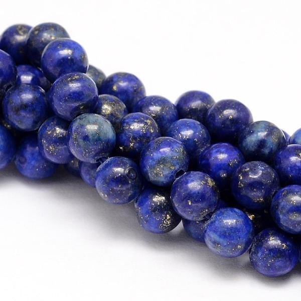 

PandaHall Natural Lapis Lazuli Round Beads Strands, Dyed, 6mm, Hole: 1mm, about 63pcs/strand, 15.5 inch Lapis Lazuli Round