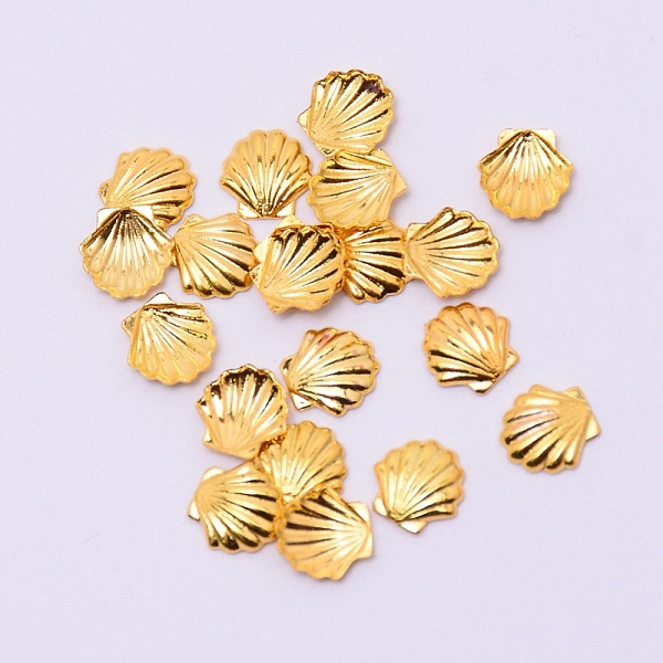 

PandaHall Alloy Cabochons, Epoxy Resin Supplies Filling Accessories, for Resin Jewelry Making, Cadmium Free & Lead Free, Shell Shape, Golden...