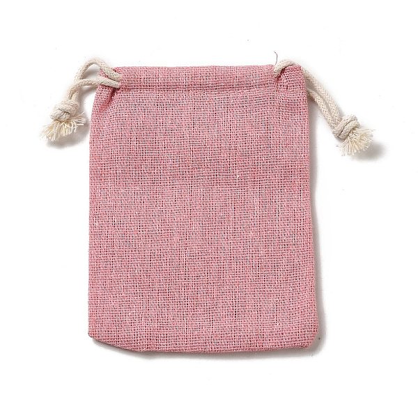 

PandaHall Rectangle Cloth Packing Pouches, Drawstring Bags, Pearl Pink, 11.8x8.75x0.55cm Cloth Rectangle