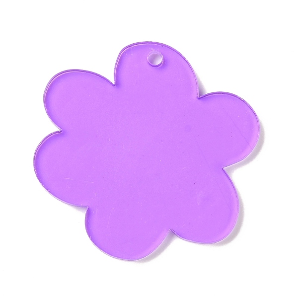 

PandaHall Transparent Acrylic Big Blank Pendants, Flower, Mixed Color, 50x49.5x2.5mm, Hole: 3mm Acrylic Flower Multicolor