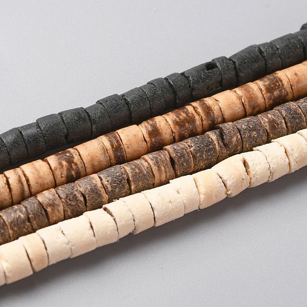 

PandaHall Coconut Beads Strands, Flat Round, Mixed Color, 5x2.5~5mm, Hole: 1mm, about 160pcs/strand, 23.82''(60.5cm) Coconut Flat Round..., Multicolor