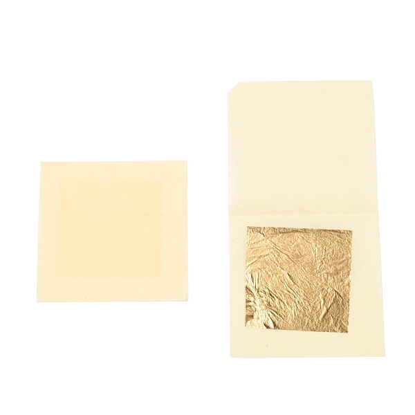 

PandaHall Real 24K Gold Foil Leaf Sheets, Foil Paper, for Foil Gilding Flakes Nail Art, Resin Craft, Jewelry Making, Painting, Bakeware...
