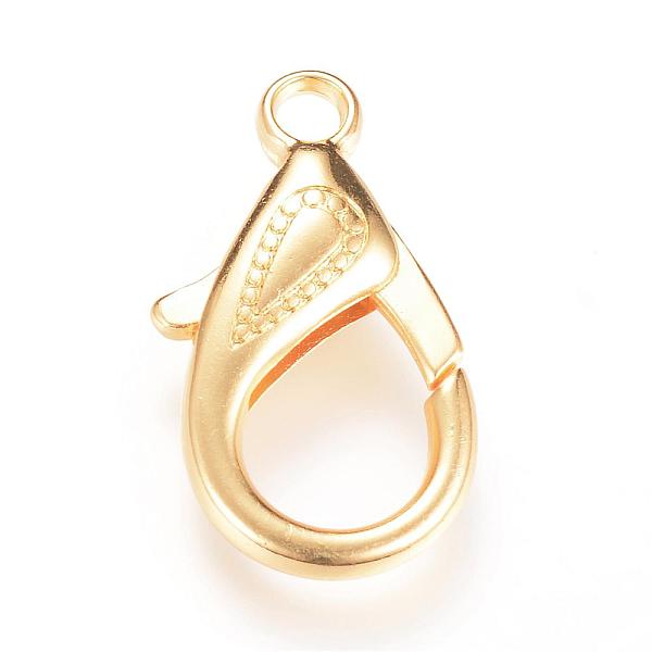 

PandaHall Alloy Lobster Claw Clasps, Golden, 29.5~30x14x5.5mm, Hole: 4mm Alloy Others