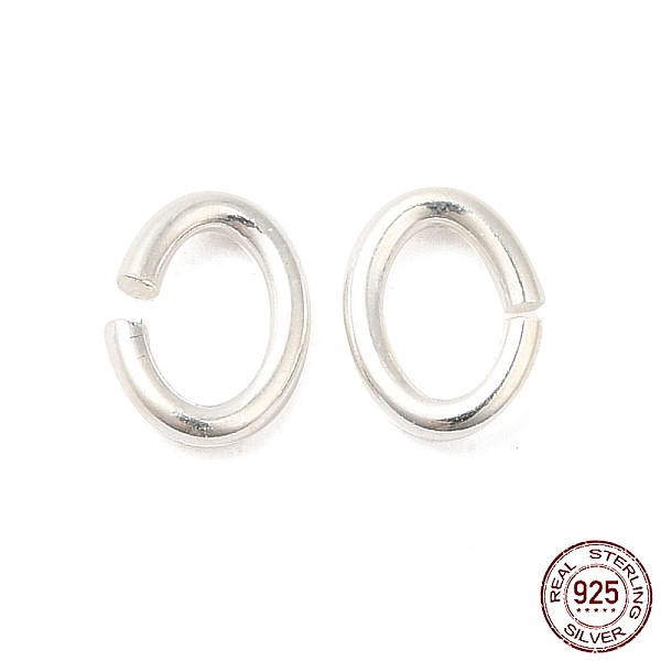 

PandaHall 925 Sterling Silver Open Jump Rings, Oval, Silver, 18 Gauge, 6x4.5x1mm, Inner Diameter: 3x4.5mm Sterling Silver Oval