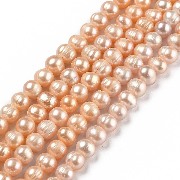 

PandaHall Natural Cultured Freshwater Pearl Beads Strands, Potato, Dyed, Dark Orange, 7.5~8x7~10mm, Hole: 0.6mm, about 46pcs/strand, 12.99...