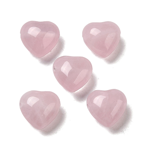 

PandaHall Natural Rose Quartz Beads, Heart, 14.5~15x14.5~15x8.5mm, Hole: 1.5mm Rose Quartz Heart