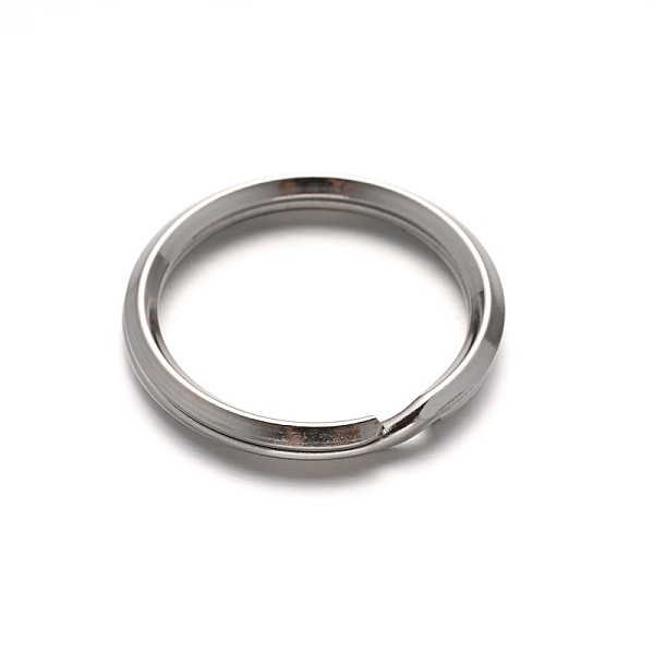 

PandaHall 304 Stainless Steel Split Key Rings, Keychain Clasp Findings, Stainless Steel Color, 28x2.5mm 304 Stainless Steel Ring
