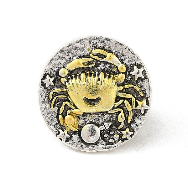 

PandaHall Alloy Brooches, Enamel Pins, for Backpack Clothes, Constellation, Cancer, 19.5x3.5mm Alloy+Enamel Cancer