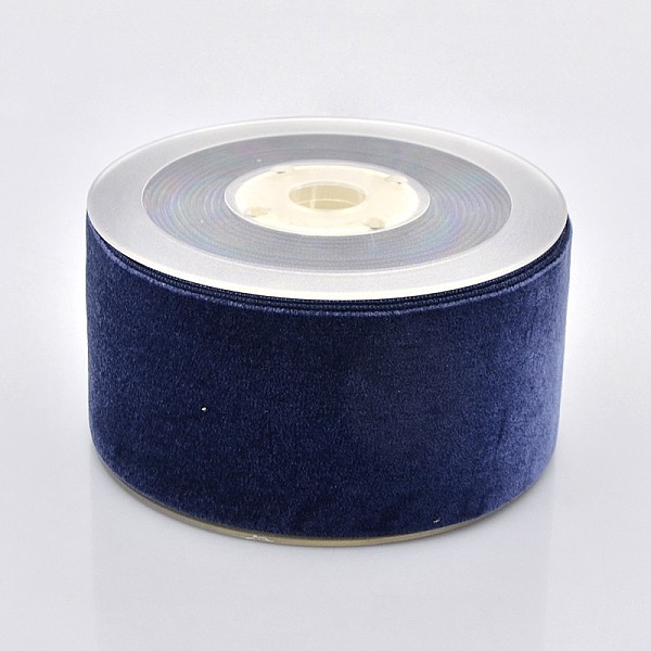

PandaHall Polyester Velvet Ribbon for Gift Packing and Festival Decoration, Midnight Blue, 2 inch(50mm), about 20yards/roll(18.29m/roll)...