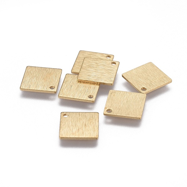 

PandaHall Brass Pendants, Rhombus, Raw(Unplated), 15x15x0.8mm, Hole: 1.4mm Brass Rhombus