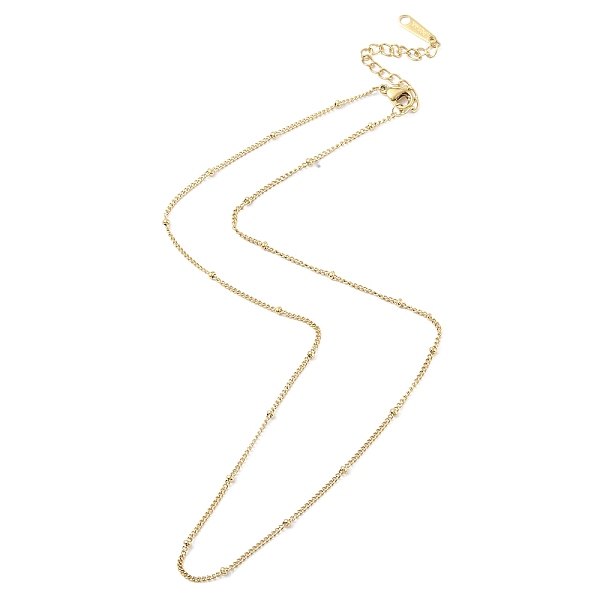 

PandaHall Ion Plating(IP) 304 Stainless Steel Satellite Chain Necklace for Men Women, Real 14K Gold Plated, 16.34 inch(41.5cm) 304 Stainless...