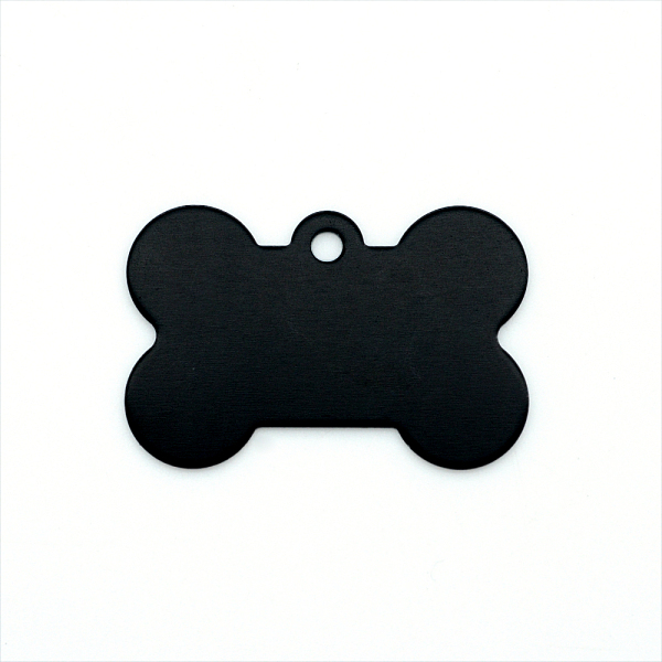 

PandaHall Colored Aluminum Pendants, Laser Cut, Double Sided Dog Pet Name Phone Number ID Tag Charm, Bone, Black, 20.5x30.5x1mm, Hole: 2mm...