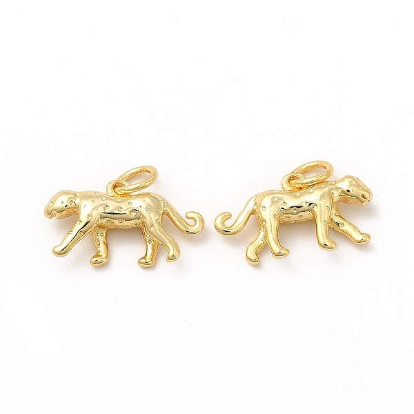 

PandaHall Rack Plating Brass Pendants, Long-Lasting Plated, Cadmium Free & Lead Free, Cheetah Charm, Real 18K Gold Plated, 9.5x17x4.3mm...