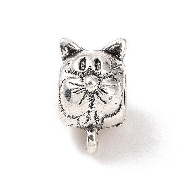 

PandaHall Tibetan Style Alloy Tube Bails, Loop Bails, Hanger Links, Cat, Antique Silver, 14x8.5x11mm, Hole: 1.5mm, Inner Diameter: 5mm...