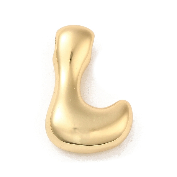 

PandaHall Brass Pendant, Real 18K Gold Plated, Letter L, 22x14x6mm, Hole: 3x2mm Brass Letter L