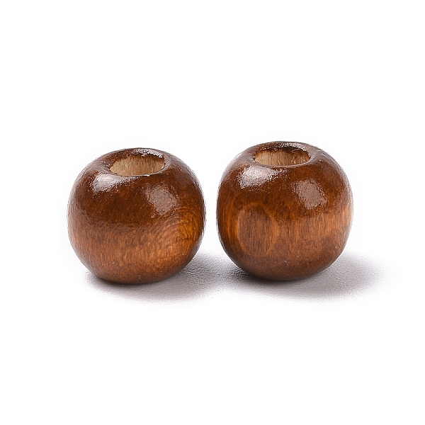 

PandaHall Natural Wood European Beads, Large Hole Bead, Barrel, Lead Free, Chocolate, 8mm, Hole: 4.2mm Wood Barrel Brown
