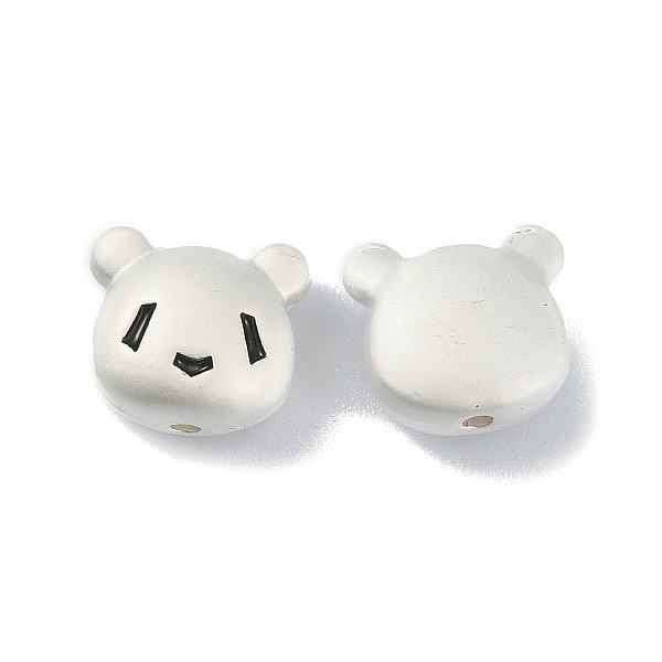 

PandaHall Alloy Enamel Beads, Matte Silver Color, Bear, Black, 9x10x5.5mm, Hole: 1.4mm Alloy+Enamel Bear Black