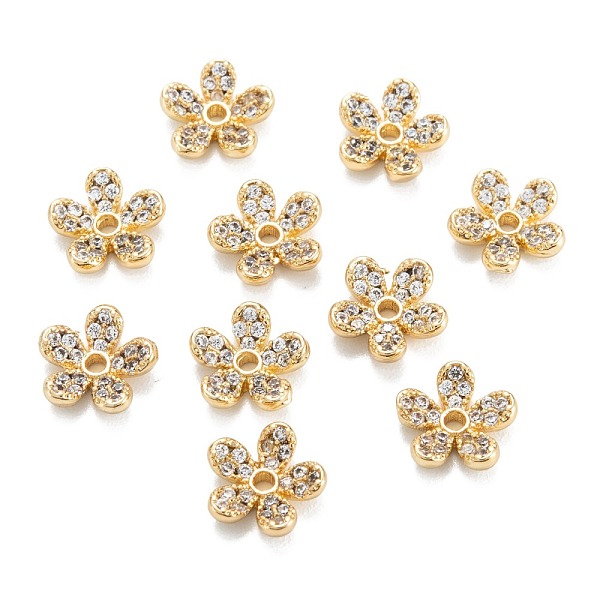 Brass Micro Pave Cl… - image