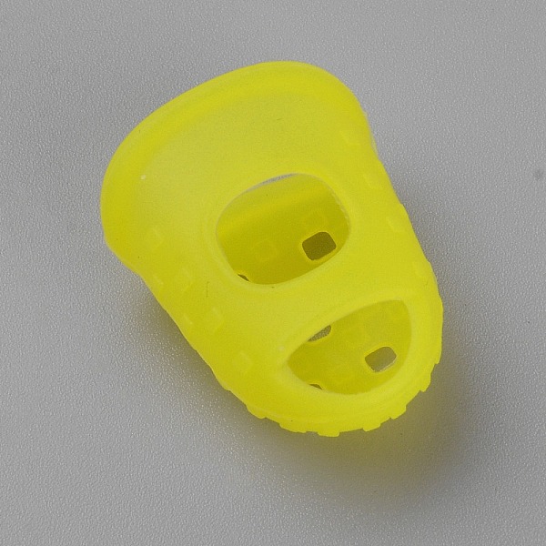 

PandaHall Silicone Guitar Finger Protector, Musical Instrument Accessories, Yellow, 27.5x21.5x13mm Silicone Yellow
