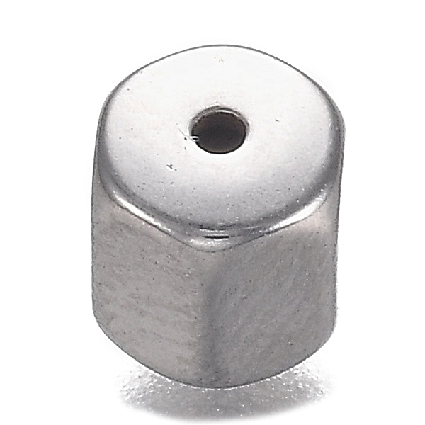 

PandaHall 304 Stainless Steel Beads, Column, Faceted, Stainless Steel Color, 5x5mm, Hole: 1mm 304 Stainless Steel Column
