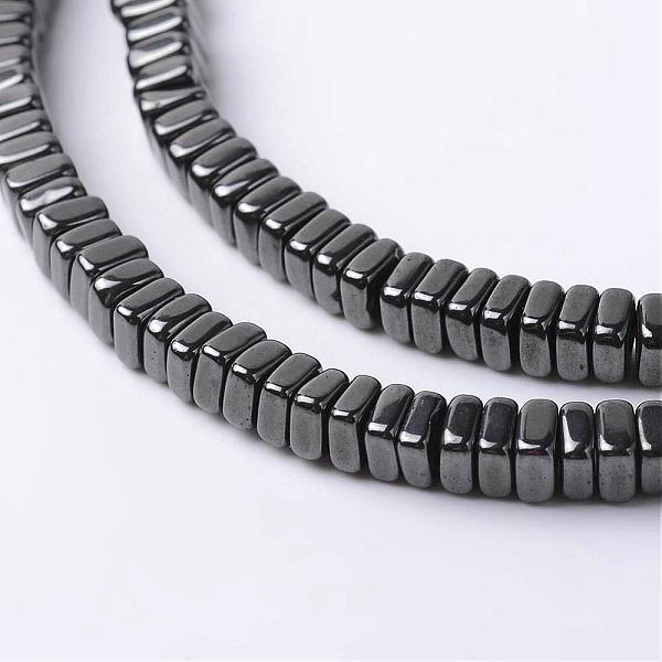 

PandaHall Non-Magnetic Synthetic Hematite Beads Strands, Square Heishi Beads, Hematite Plated, 4x4x2mm, Hole: 1mm, about 210pcs/strand, 15.7...