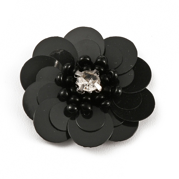 Appliques de perles en pvc en forme de fleur