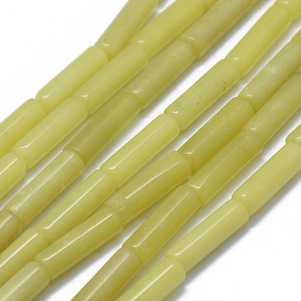 

PandaHall Natural Olive Jade Beads Strands, Column, 11~15x3.5~4.5mm, Hole: 1~1.2mm, about 28~30pcs/strand, 15.1~15.9 inch(38.5~40.5cm) Olive...