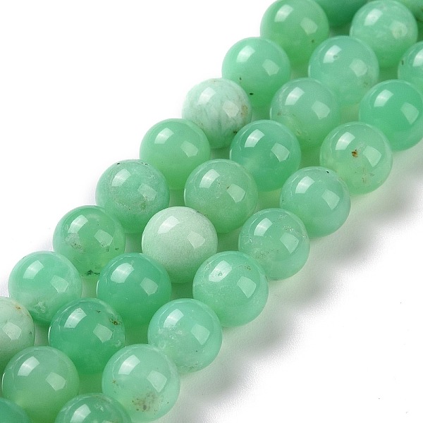 

PandaHall Natural Chrysoprase Beads Strands, Round, 8mm, Hole: 1mm, about 50pcs/strand, 15.9 inch(40.5cm) Chrysoprase Round