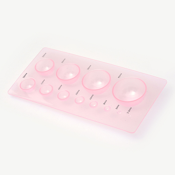 

PandaHall Quilled Creations Mini Quilling Mold Domes Shaping Tool 3D Paper Craft DIY, Pink, 17.5x8.5x2cm Plastic Pink