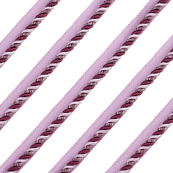 PandaHall FINGERINSPIRE 13.7 Yards Twisted Lip Cord Trim Purple Twisted Cord Trim Ribbon 16mm Polyester Sewing Luxury Trim Embellishment...